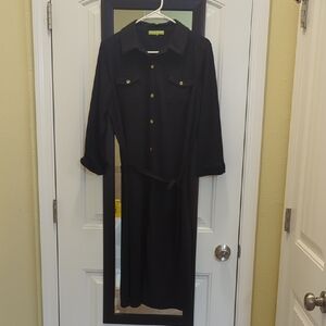 🟣3/$20-Sigrid Olsen Black Midi Dress